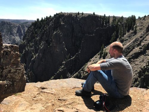 Enjoying the view at Black Canyon of the Gunnison National Park