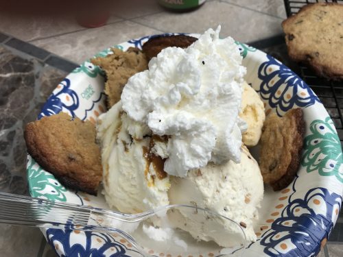 Cookies with ice cream