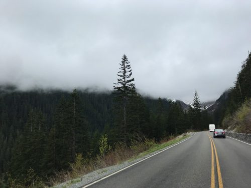 Driving in Mt Raineer National Park