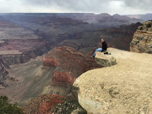 Enjoying the view at the Grand Canyon 3