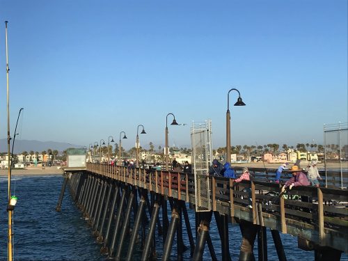 Fishermen at the pier in San Diego