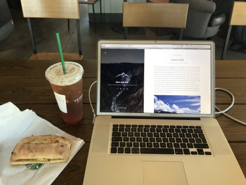 Lunch break and blogging