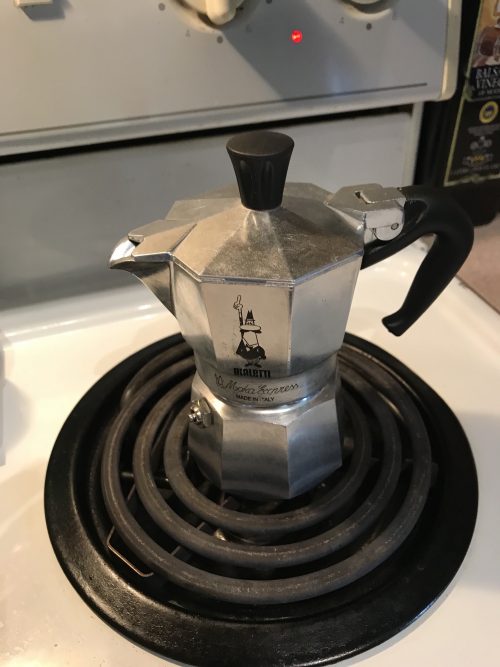 Making coffee Italian style