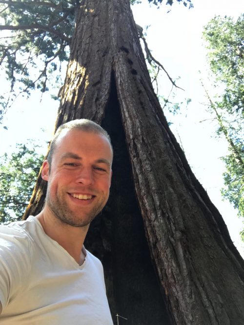 Me in front of a sequoia tree