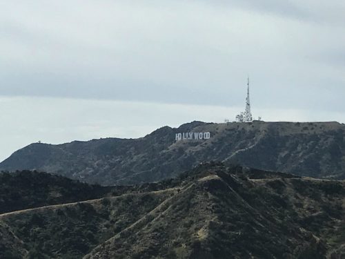 Seeing the Hollywood sign for the first time