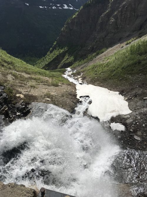 Waterfall in Glacier National Park (2)