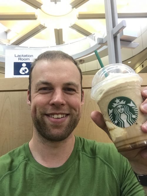 Quick break at Starbucks at Minesota Airport