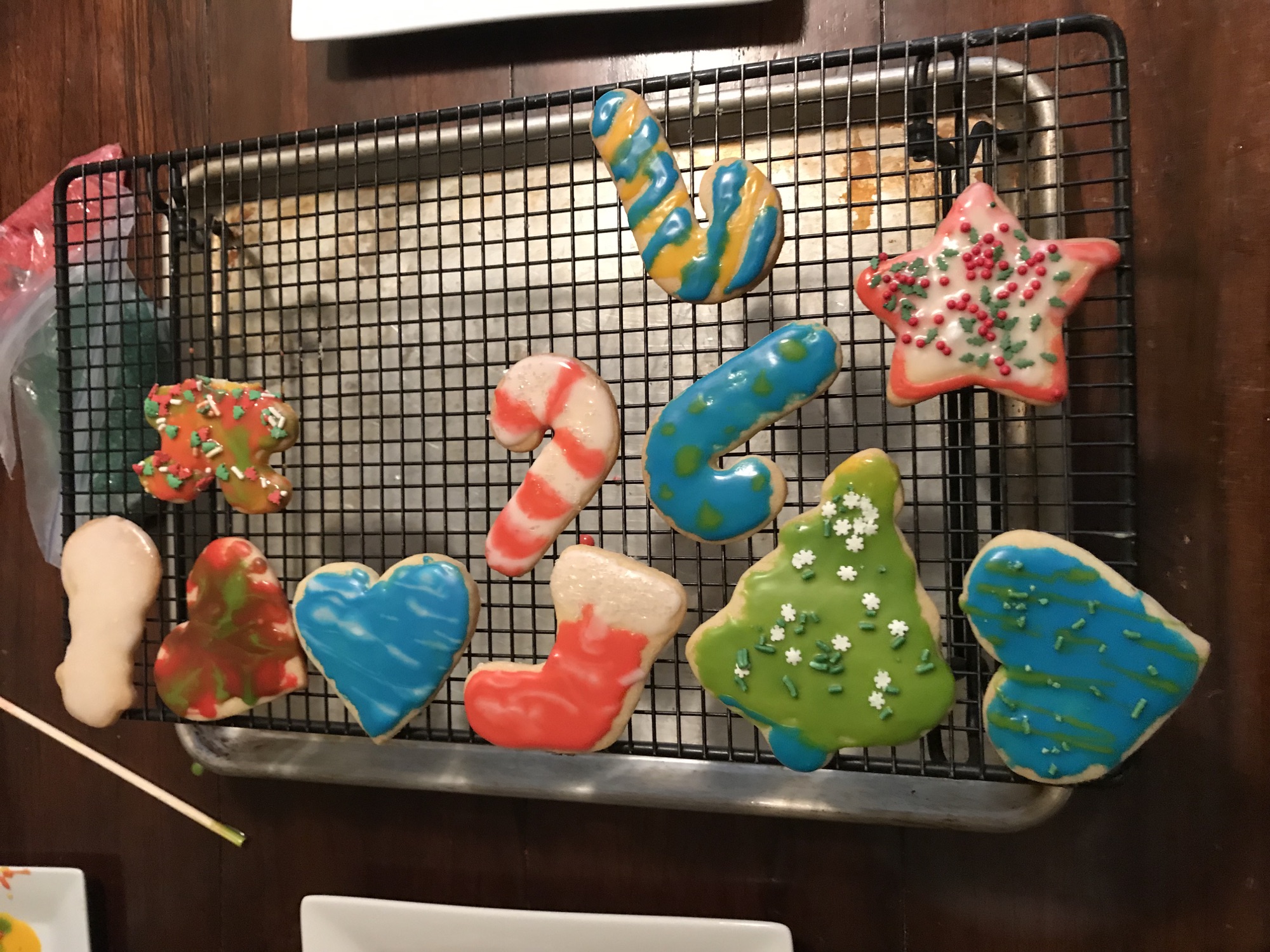 Baking Christmas cookies 5