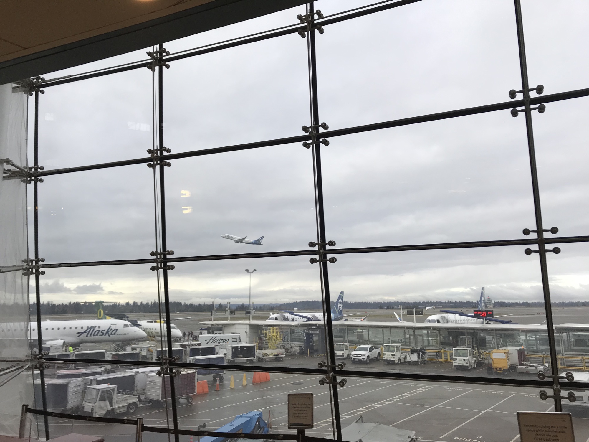 The view from Seattle Airport