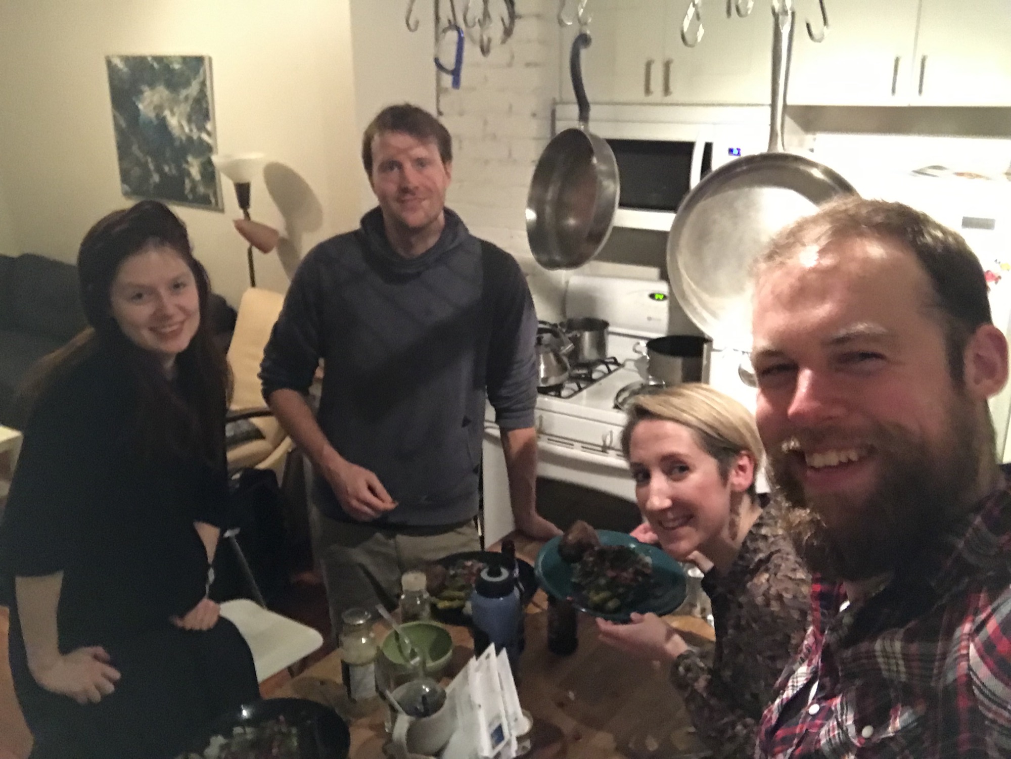 Cooking Dutch food with Dutch and Canadian friends