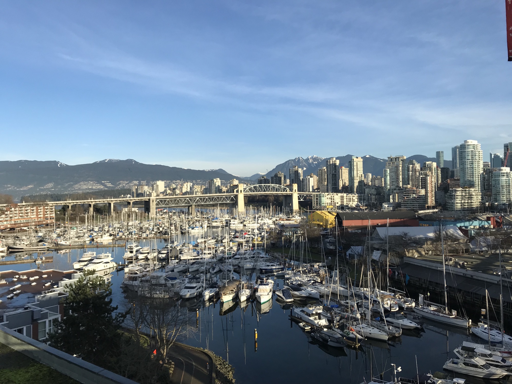 Downtown Vancouver and the Burrard Street Bridge