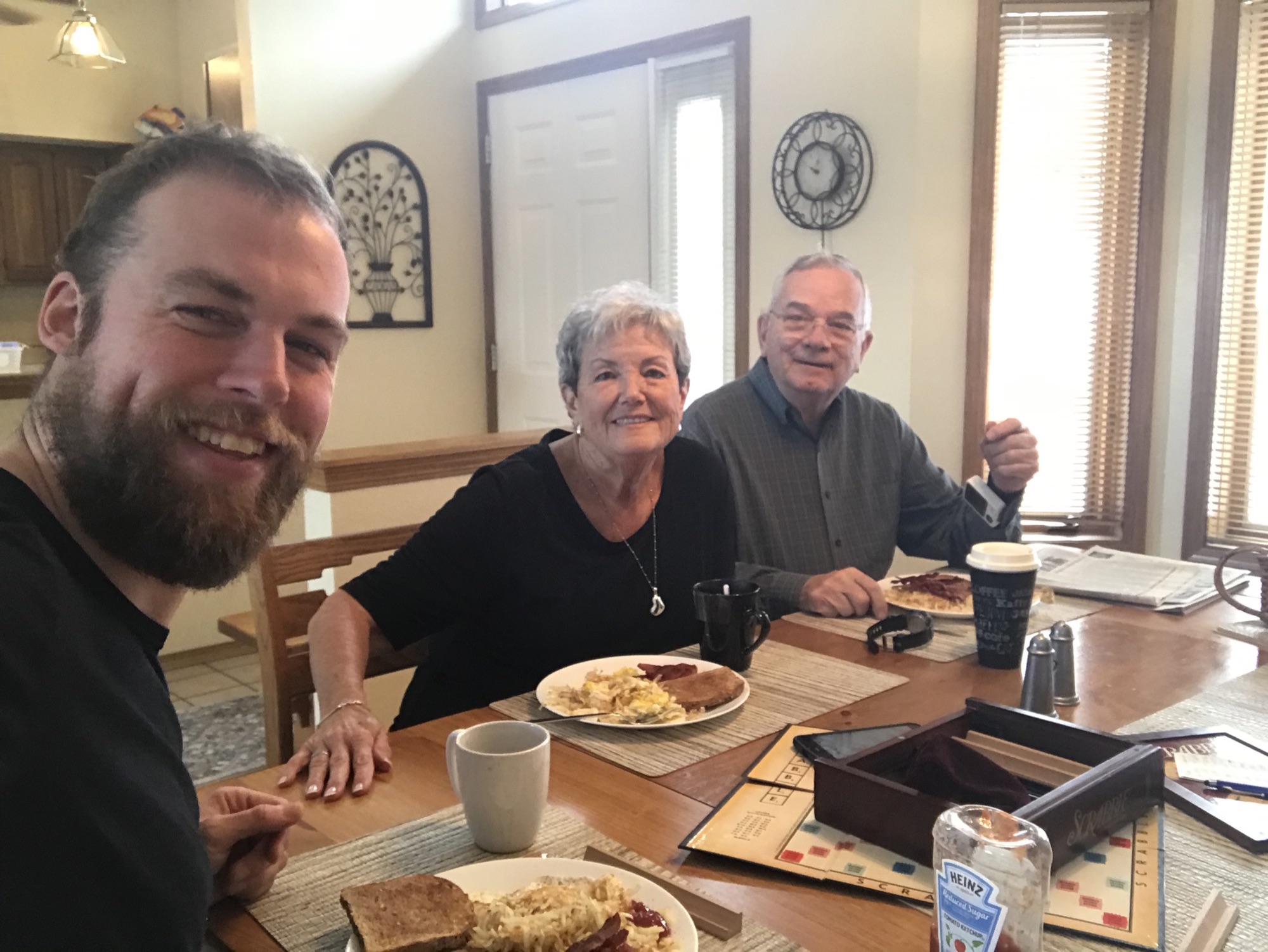 I love having breakfast with my grandparents